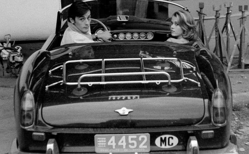 Alain Delon and Jane Fonda during the filming of “Les Félis” (“Love Cage”), Antibes 1964 Silver gelatin print