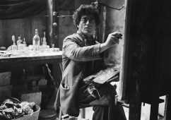 Alberto Giacometti at work in his atelier (I), Paris c. 1950, Canson fine art print 60x60cm, Edition of 10